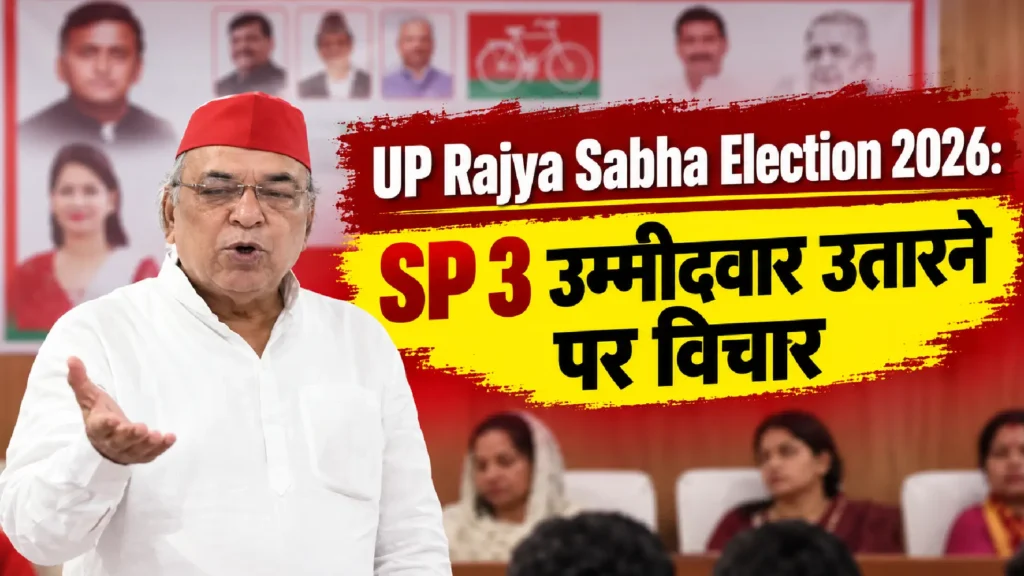UP Rajya Sabha Election 2026: SP 3 उम्मीदवार उतारने पर विचार