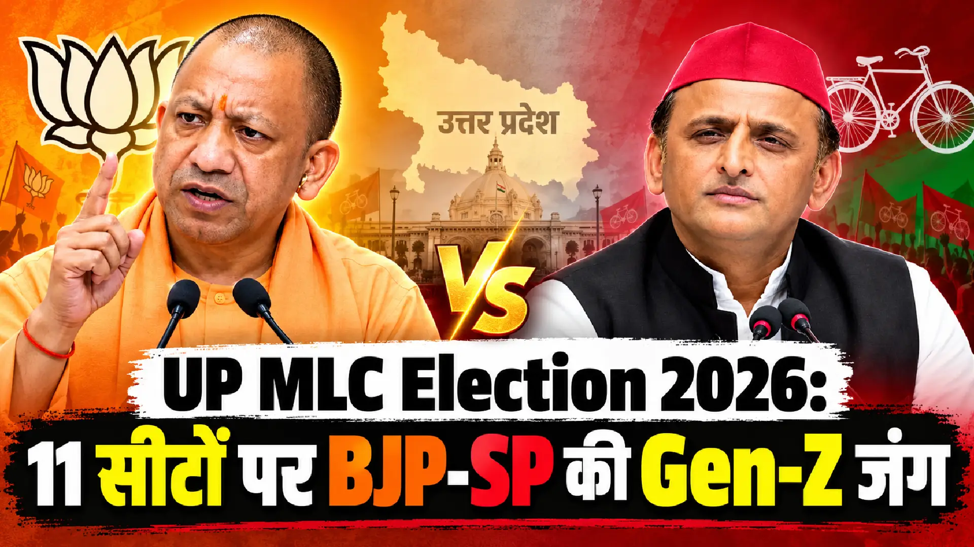 UP MLC Election 2026: 11 सीटों पर BJP-SP की Gen-Z जंग
