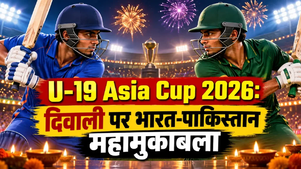 U-19 Asia Cup 2026: दिवाली पर भारत-पाकिस्तान महामुकाबला
