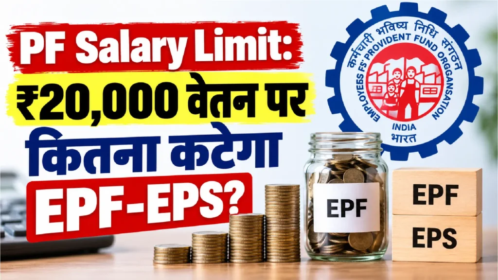 PF Salary Limit: ₹20,000 वेतन पर कितना कटेगा EPF-EPS?