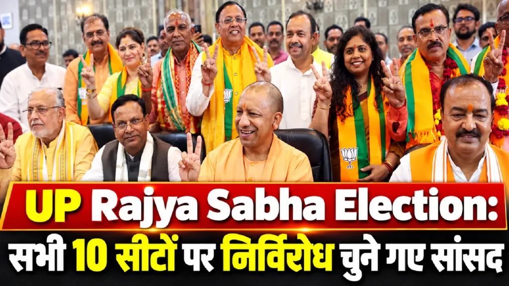 UP Rajya Sabha Election: सभी 10 सीटों पर निर्विरोध चुने गए सांसद